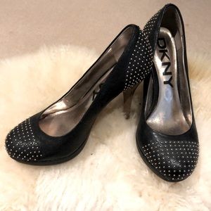 DKNYC black heels. Size 6.